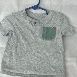 Garanimals Gray Kids Tee with Green Pocket
